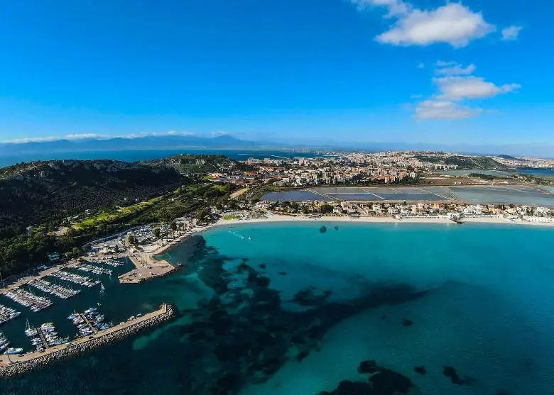 Vista aerea del Poetto